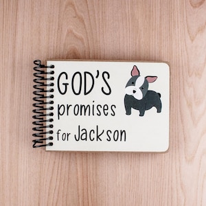 Personalized God’s Promises Book - Birthday Gift for Girls, 7 Year Old Girl Gift, 6 Year Old Girl Gift, 8 Year Old Girl - 4x6 message
