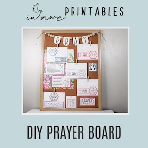 Wildflower DIY Prayer Board Printable | Instant Digital Download | Prayer Board Ideas | Easy Prayer Board DIY