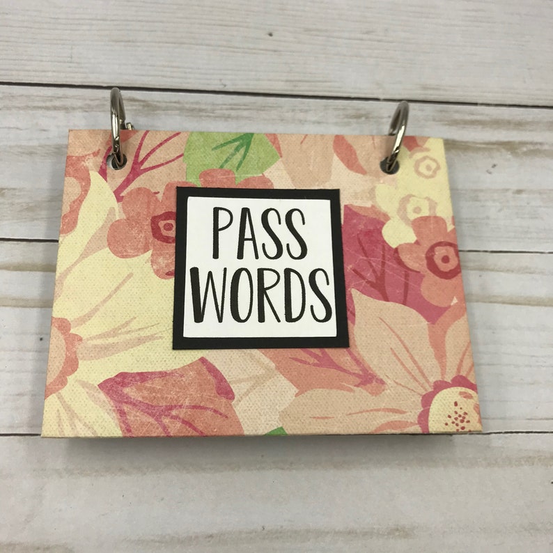 Password book password organizer password notebook gift Etsy