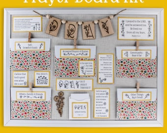 Daisy Prayer Board Kit: Christian DIY Craft, Faith Wall Art