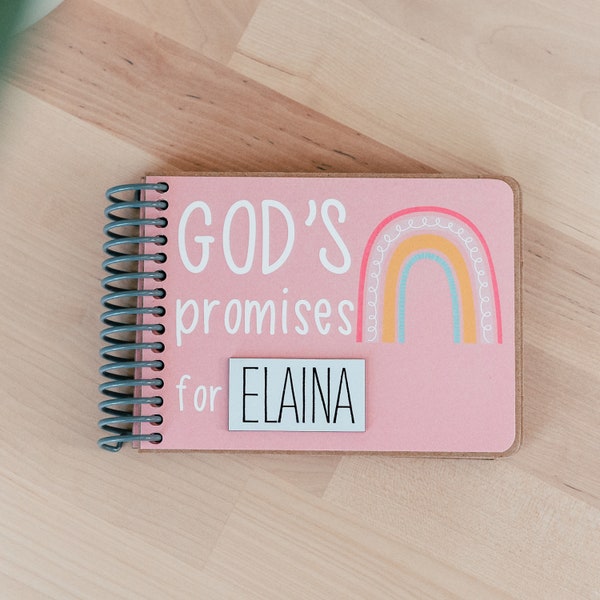 Personalized God's Promise Book - Cherished 1st Birthday Keepsake Gift for Baby Girl - Personalized First Birthday Gifts for Girls and Boys