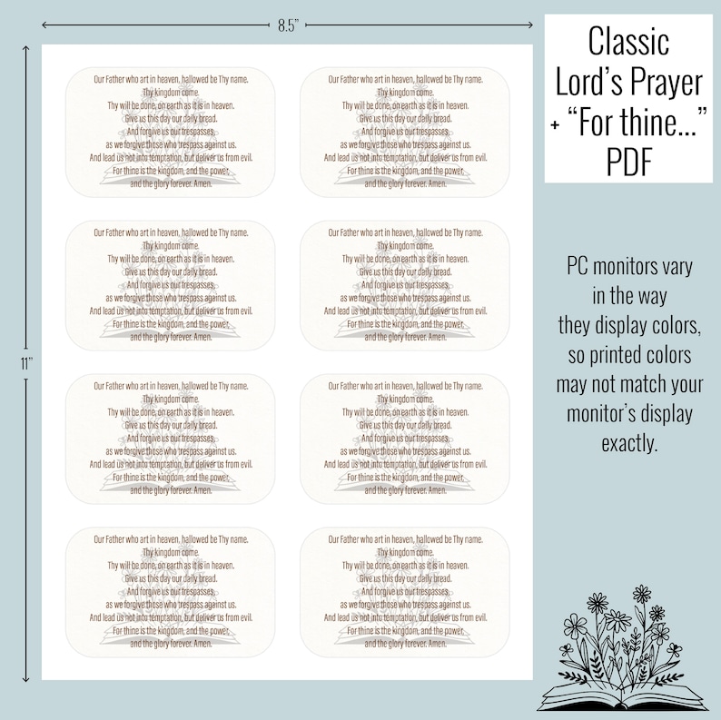 Prayer Box Printable Altoid Tin Diy Tin Craft Kids Craft | Etsy