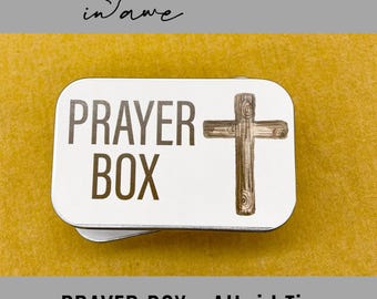 prayer box printable | altoid tin diy | tin craft | kids craft | Sunday school craft | The Lord's Prayer| diy prayer box | VBS craft 2022