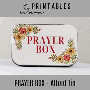 DIY Prayer Box Printables: Ladies Church Craft Activity (PDF Download)