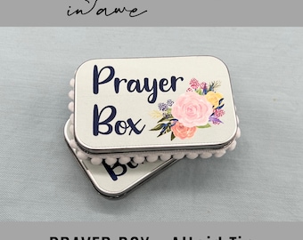 prayer box printable | altoid tin diy | tin craft | kids craft | Sunday school craft | The Lord's Prayer| diy prayer box | VBS craft 2024