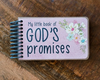 God's Promise Board Book for Baby Girl Baptism - Handcrafted Religious Gift from Godparents - Goddaughter Gift - Gift for Goddaughter