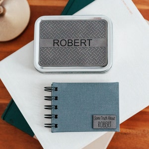 Coffret cadeau personnalisé affirmation chrétienne pour homme | Étain de vérité et affirmations