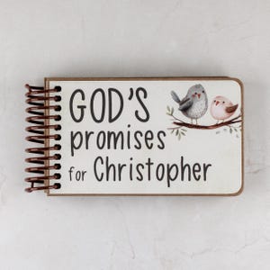 Personalized Baptism Gift Book: God&#39;s Promises, Custom Message