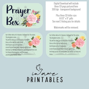 Prayer Box Printable | Altoid Tin Diy | Tin Craft | Kids Craft | Sunday ...