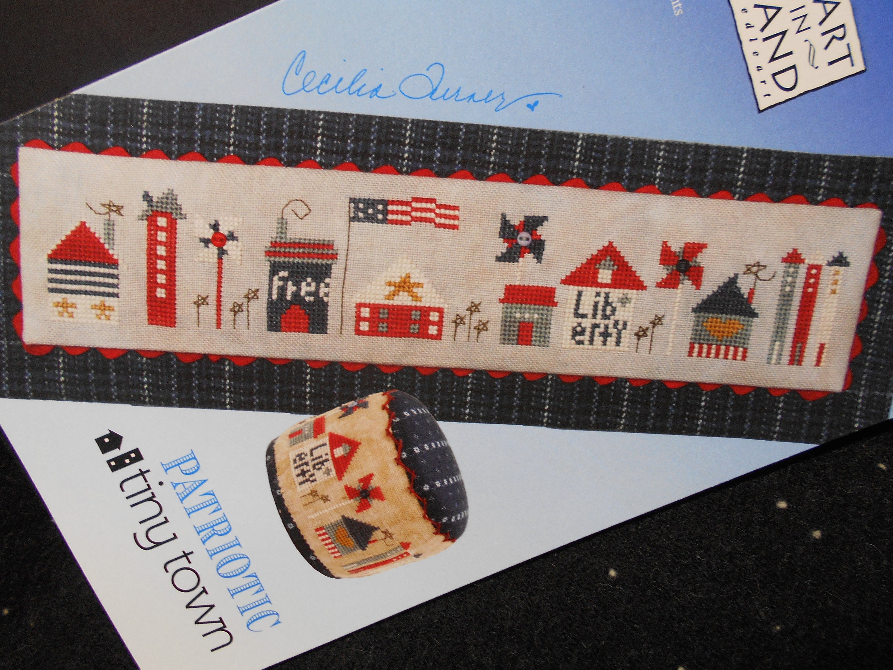 NEW Patriotic Tiny Town Cross Stitch | Etsy