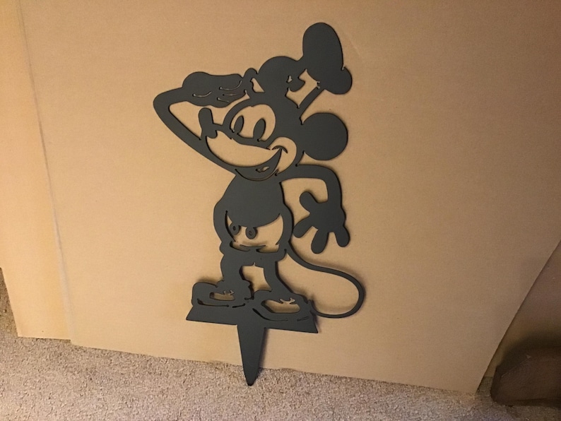 Steamboat Willie Garden Stake