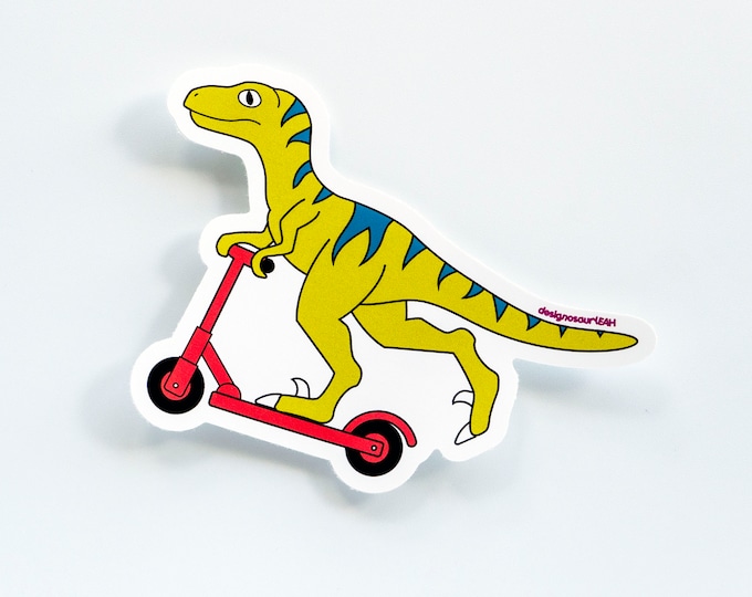 Micro Scooter Dinosaur Vinyl Sticker pack of 3 Etsy