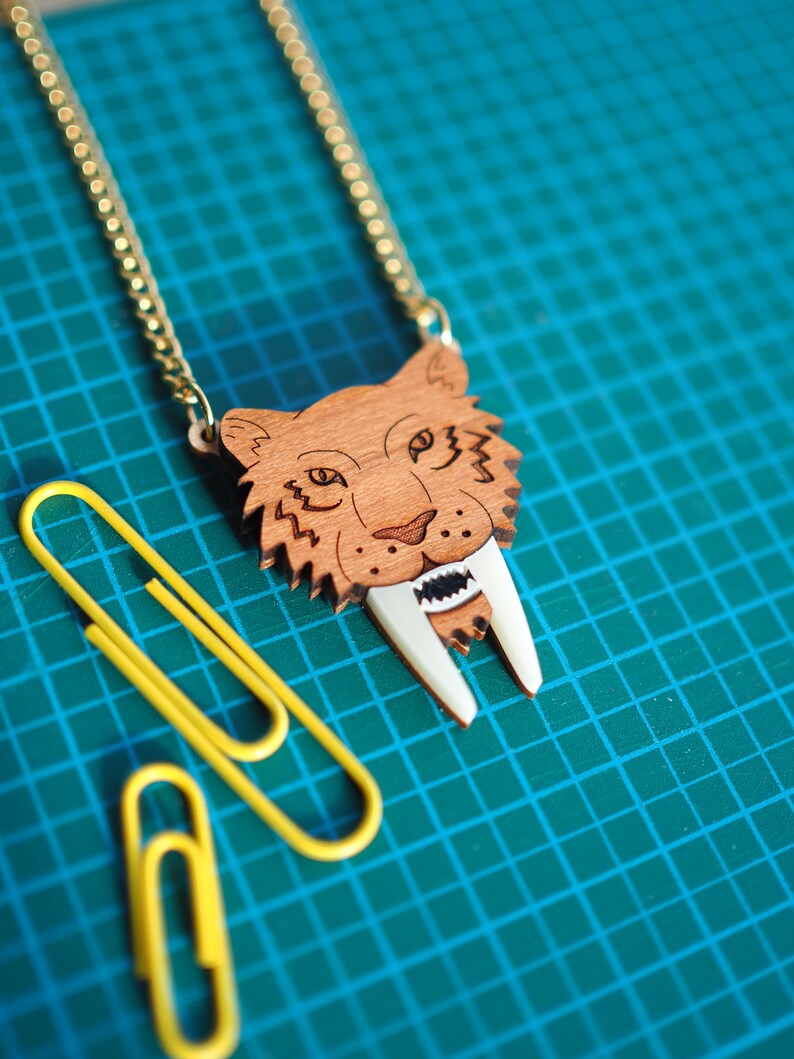 MINI Sabre tooth tiger necklace image 2