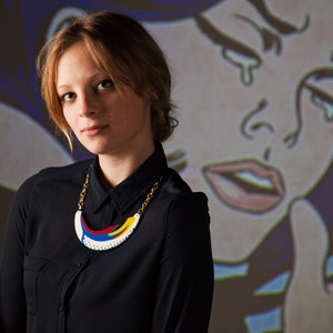 Pop Art inspired statement necklace
