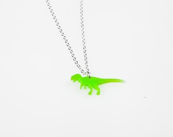 T-Rex dinosaur charm necklace