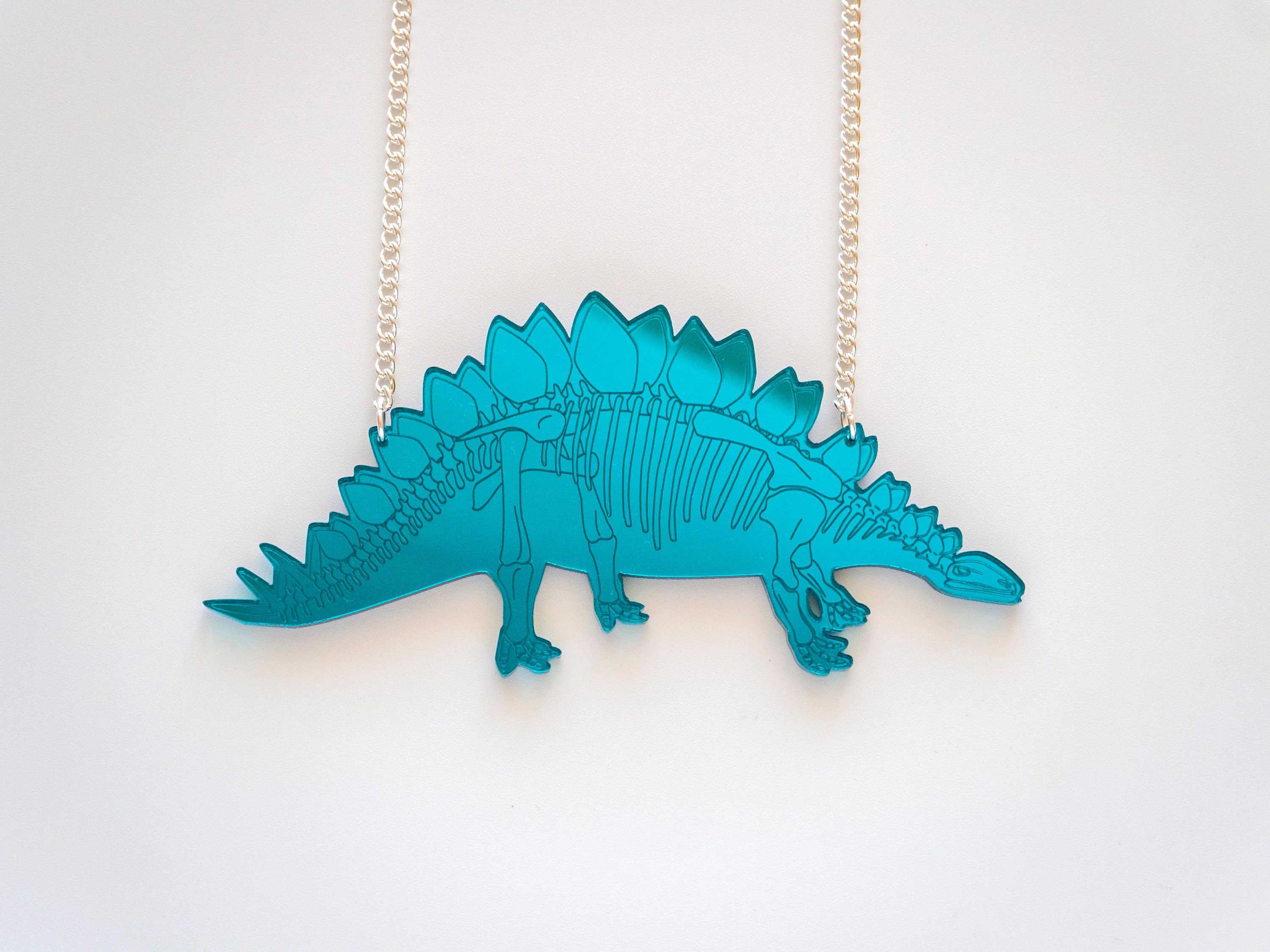 dinosaur skeleton necklace