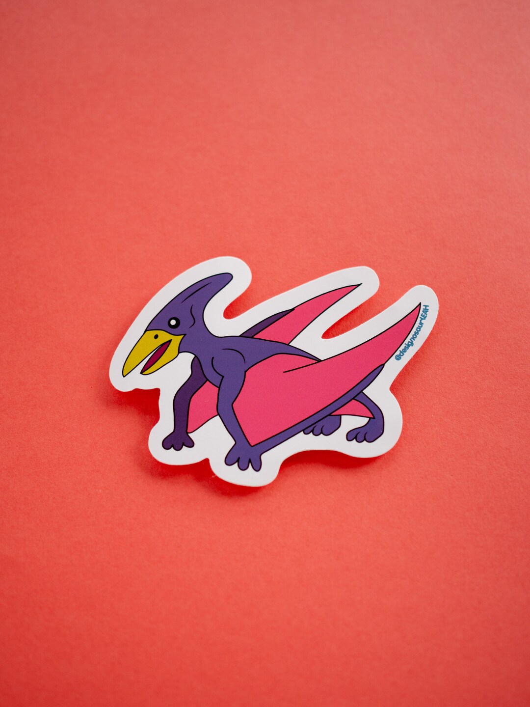 Pterodactyl Dinosaur Vinyl Sticker [pack of 3], Outdoor Waterproof ...