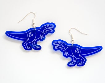T-rex dinosaur dangly earrings