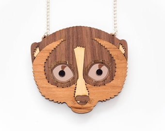 Slow loris primate necklace