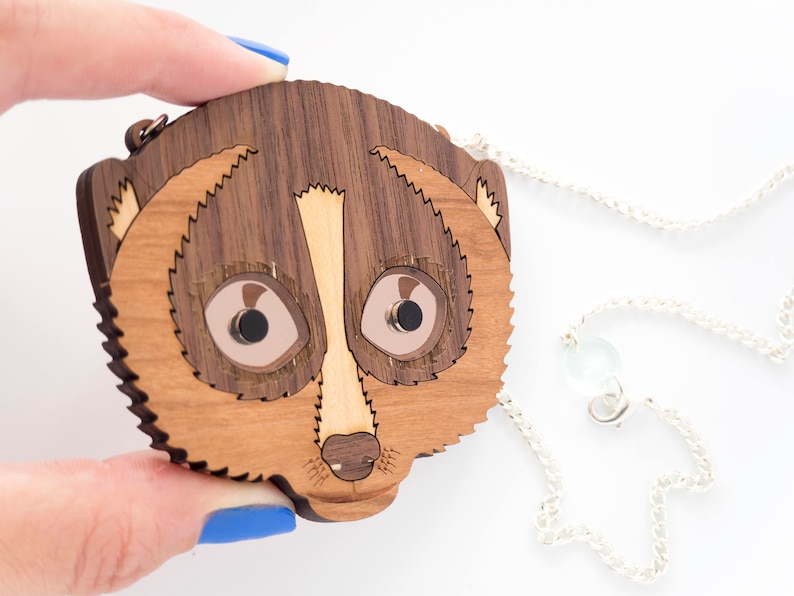 Slow loris primate necklace image 2