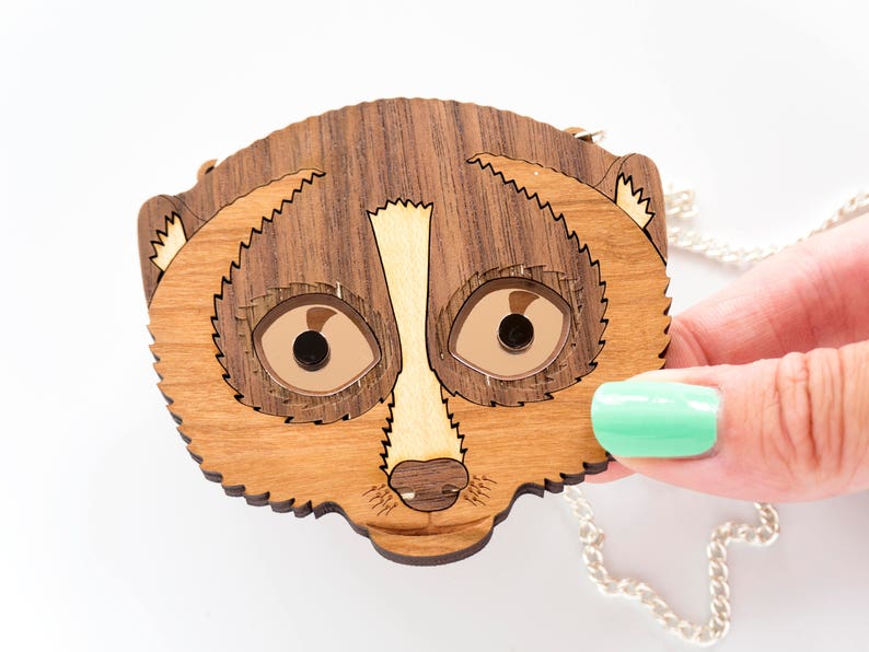 Slow loris primate necklace image 3