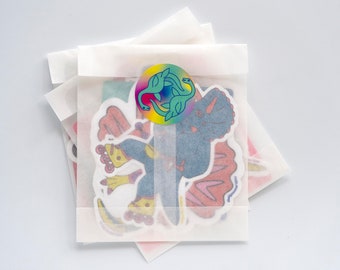 MYSTERY BAG - dinosaur stickers [pack of 5]