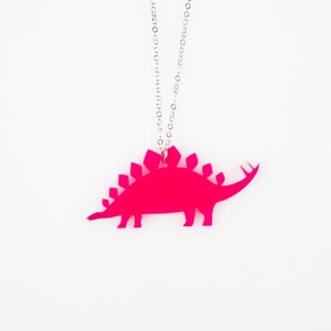 Stegosaurus Dinosaur Medium Pendant Necklace - Etsy