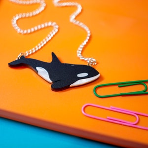 MINI Orca [killer whale] necklace