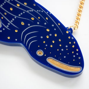 Whale shark blue necklace image 2