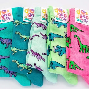 Two pairs of socks dinosaur socks image 3
