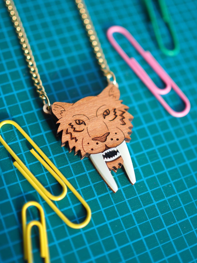 MINI Sabre tooth tiger necklace image 1