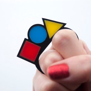 Bauhaus double finger ring. RTS.
