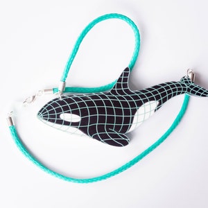 LULU orca [killer whale] necklace