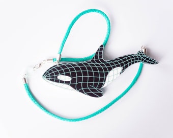 LULU orca [killer whale] necklace