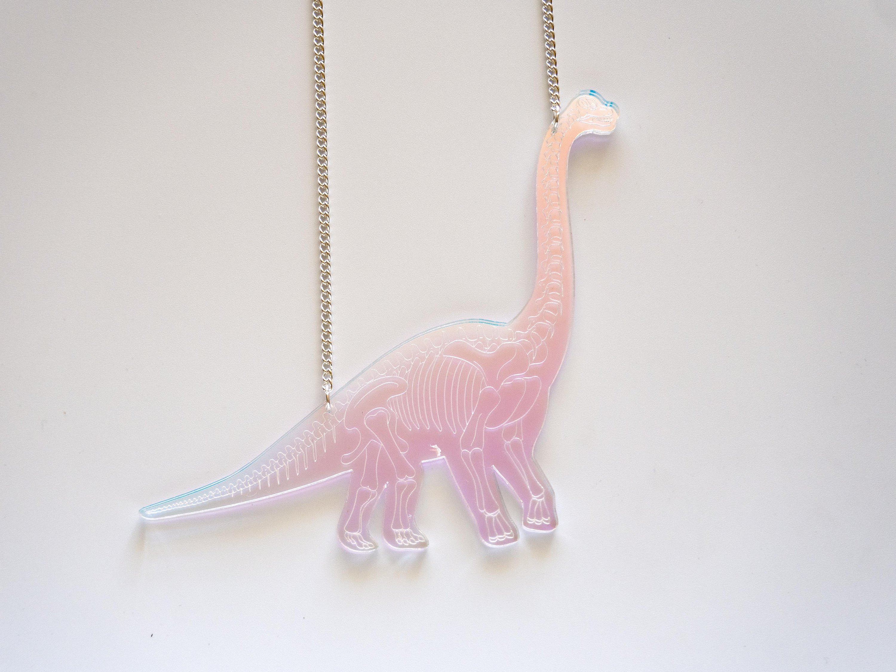 dinosaur skeleton necklace