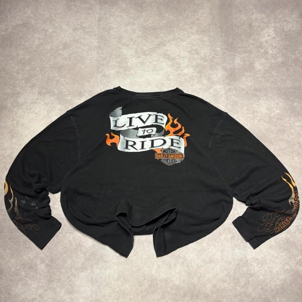Harley Davidson Flame Long Sleeve - Etsy