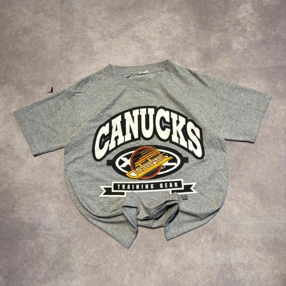 Vintage 2000s Vancouver Canucks NHL Hockey Graphic T … - Gem
