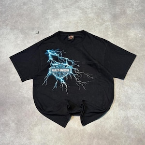Harley Davidson Lightning Shirt - Etsy
