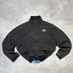Vintage The North Face Black Apex Softshell Windbreaker Jacket Mens Fits M