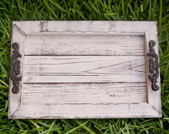 Decorative / Serving Tray - Khaki Distressed