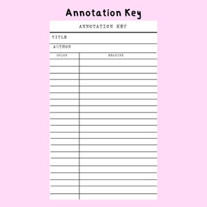 Annotation Key