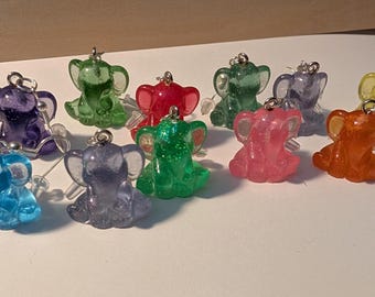 Gumdrop Elephant Earring