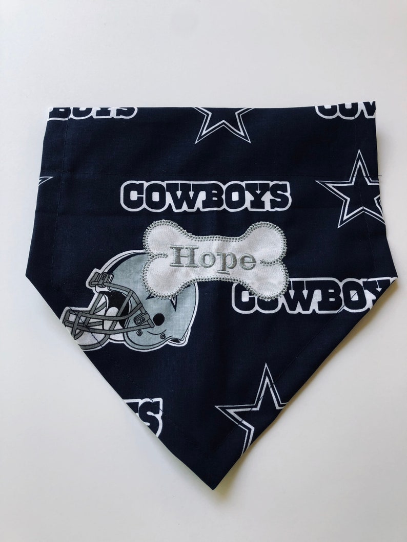 Personalized dog scarf teacher gift football gift for the Cowboy fan football Cowboys bandana Dog bandana Dallas Cowboys Dog Gift