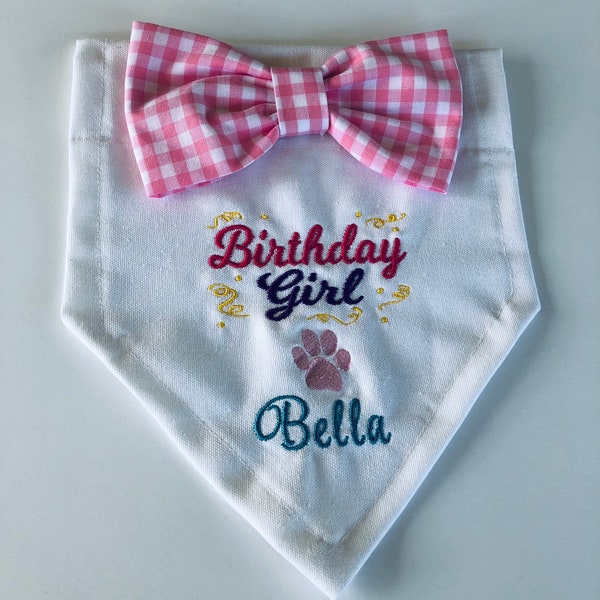 Happy Birthday Bandana Dog Etsy