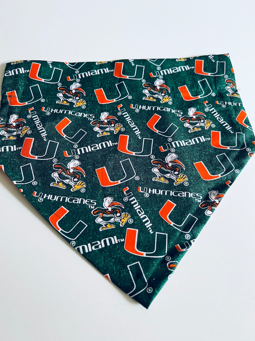 Miami Hurricanes Dog Bandana Personalized Football College Etsy