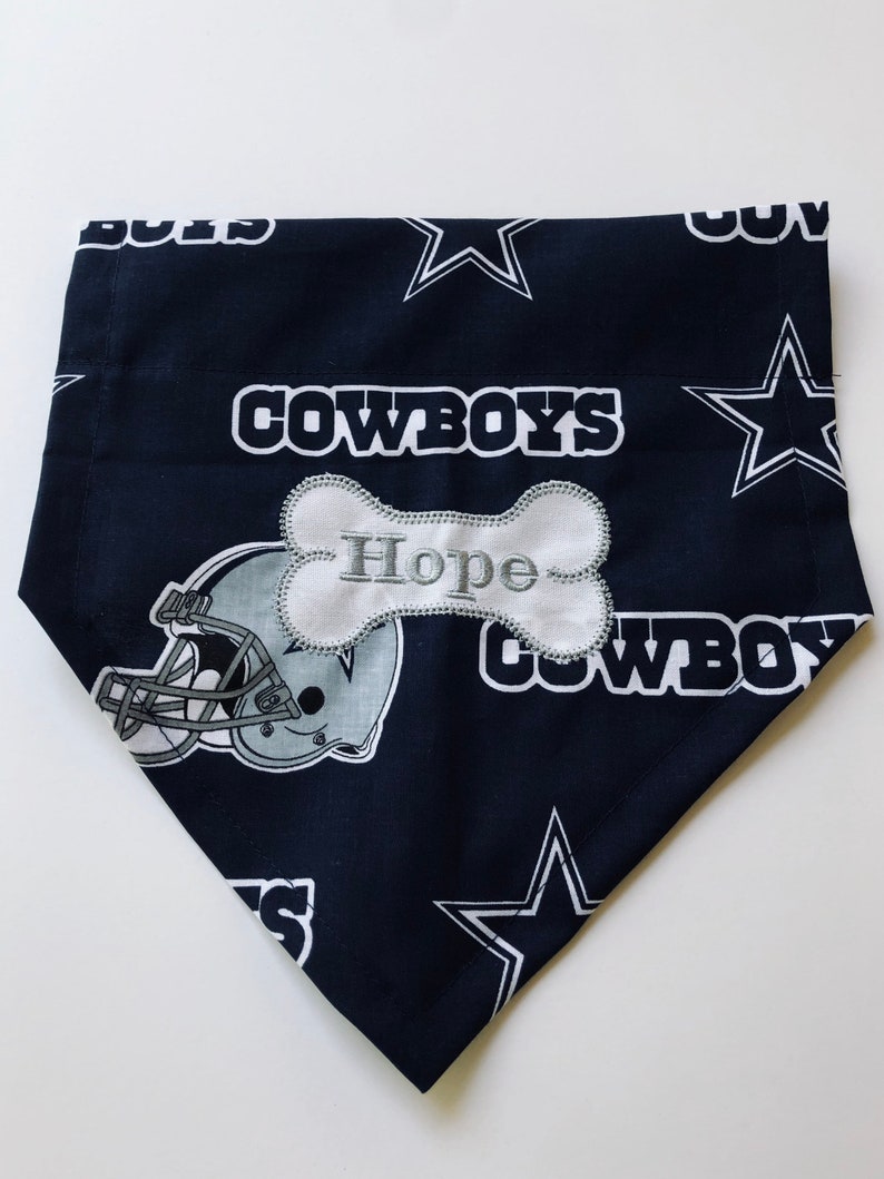 Personalized dog scarf teacher gift football gift for the Cowboy fan football Cowboys bandana Dog bandana Dallas Cowboys Dog Gift