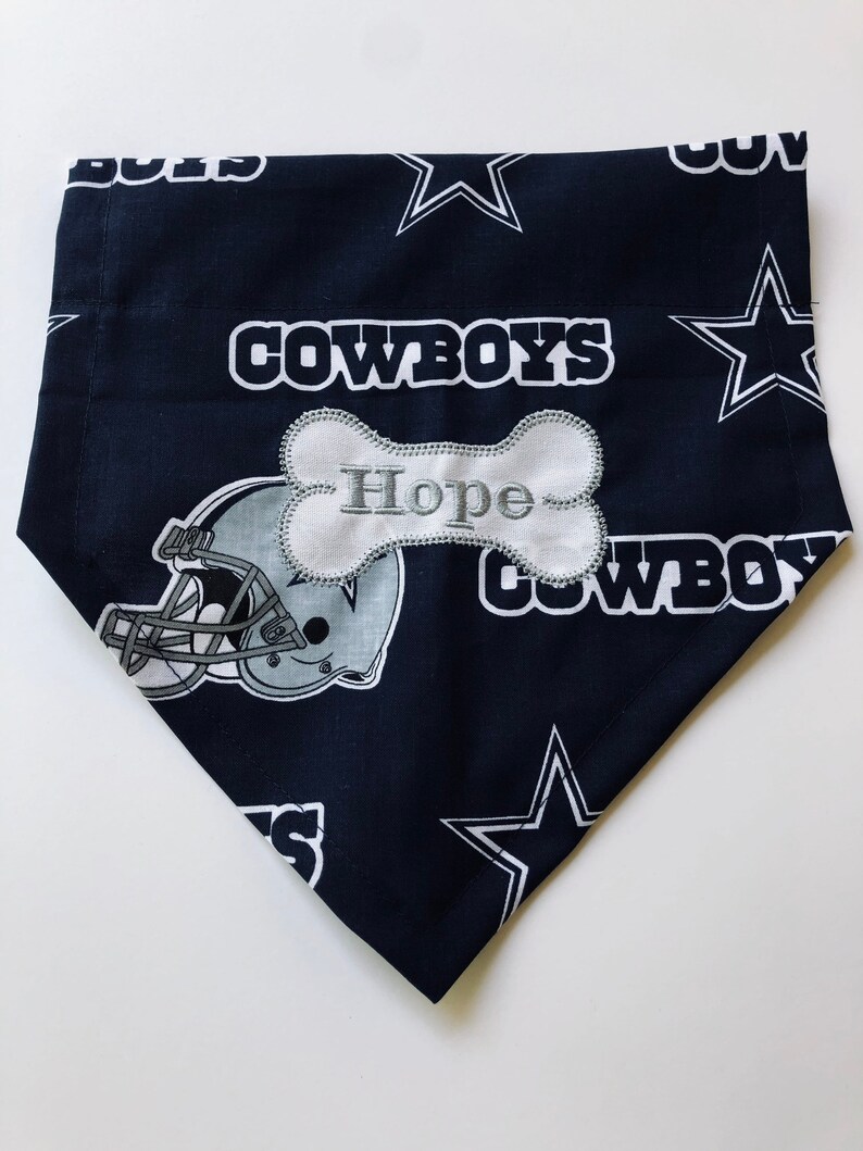 Personalized dog scarf teacher gift football gift for the Cowboy fan football Cowboys bandana Dog bandana Dallas Cowboys Dog Gift