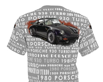 1980 Porsche 930 Turbo,Tshirt,Unisex Cut & Sew Tee,Unique Original Hand drawn by Drawspots,Unique Design for Ferrari Fans.Fan Shirt