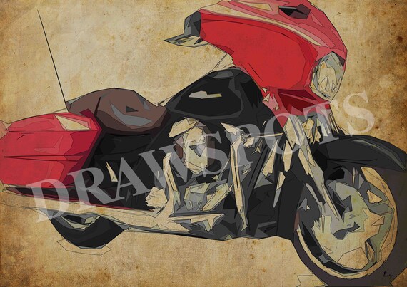 14 Harley Davidson Street Glide 14x10 In A 60x42 In Art Etsy 14 Harley Davidson Street Glide 14x10 In A 60x42 In Art Etsy