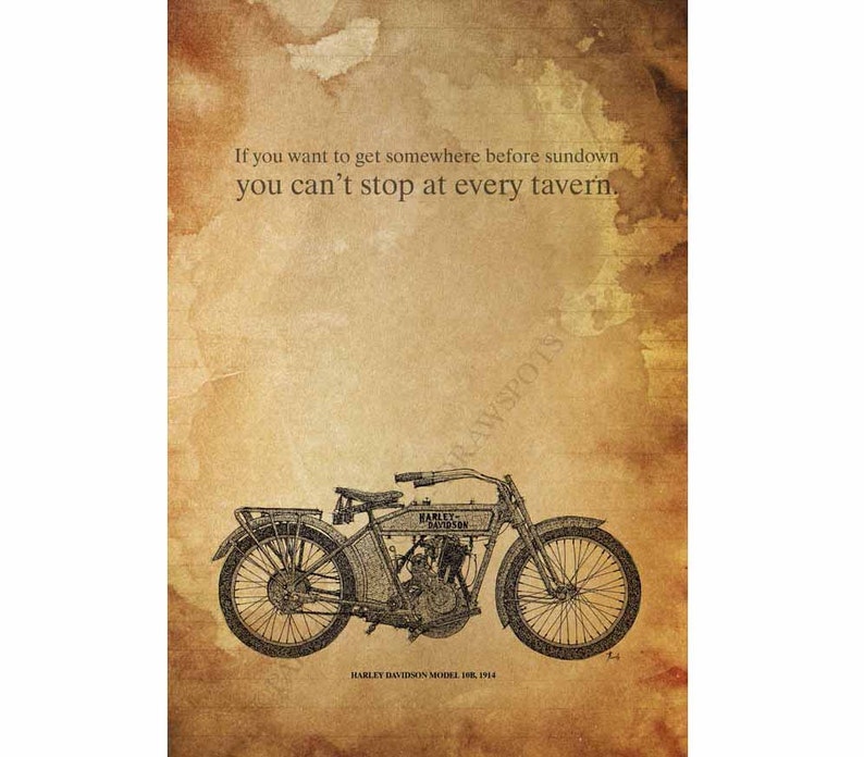 Harley Davidson старые плакаты